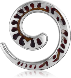 SURGICAL STEEL GRADE 316L EAR SPIRAL
