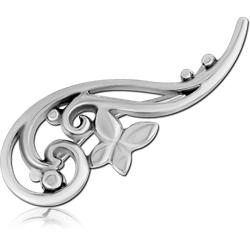 SURGICAL STEEL GRADE 316L EAR VINE -LEFT