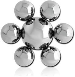 SURGICAL STEEL GRADE 316L FLOWER BALL