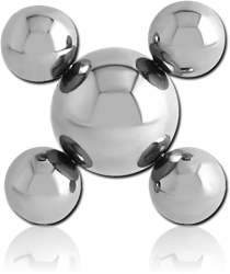 SURGICAL STEEL GRADE 316L FLOWER BALL