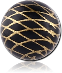 POLYMER CROSS HATCH PRINTED BALL