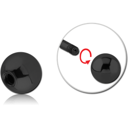 BLACK PVD COATED SURGICAL STEEL GRADE 316L BALL