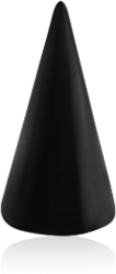 BLACK PVD COATED SURGICAL STEEL GRADE 316L LONG CONE
