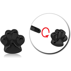 BLACK PVD COATED SURGICAL STEEL GRADE 316L MICRO THREADED ATTACHMENT - PAW