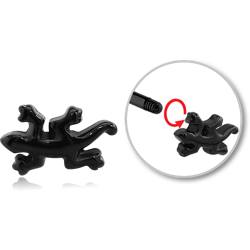 BLACK PVD COATED SURGICAL STEEL GRADE 316L SALAMANDER ATTACHMENT