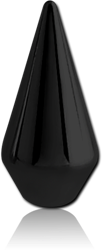 BLACK PVD COATED SURGICAL STEEL GRADE 316L SPEAR CONE