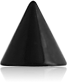 BLACK PVD COATED TITANIUM ALLOY MICRO CONE