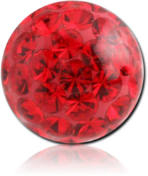 CLEAR EPOXY COATED VALUE CRYSTALINE JEWELED BALL