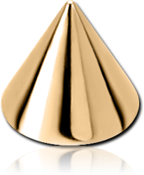 GOLD PVD 18K COATED SURGICAL STEEL GRADE 316L CONE