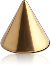 GOLD PVD COATED SURGICAL STEEL GRADE 316L CONE