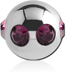 SURGICAL STEEL GRADE 316L JEWELED SATELLITE BALL