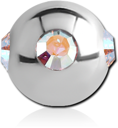 SURGICAL STEEL GRADE 316L JEWELED SATELLITE MICRO BALL