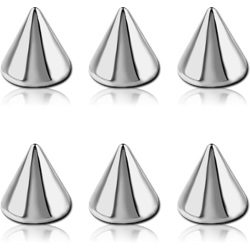 PACK OF 6 SURGICAL STEEL GRADE 316L MICRO CONES