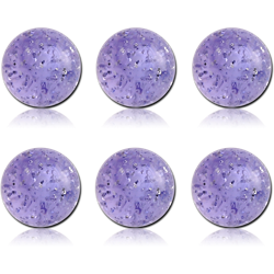 PACK OF 6 POLYMER GLITTERING MICRO BALLS