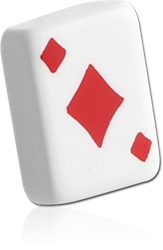POLYMER PLAYING CARD MICRO ATTACHMENT-DIAMOND