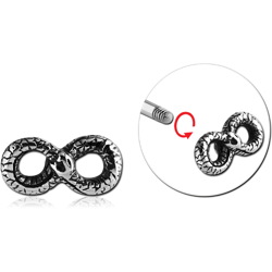 SURGICAL STEEL GRADE 316L MICRO THREADED INFINITY ATTACHMENT