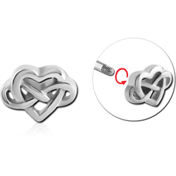 SURGICAL STEEL GRADE 316L MICRO THREADED INFINITY ATTACHMENT