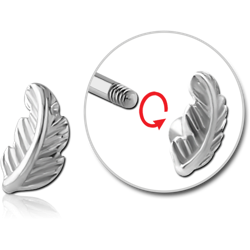 SURGICAL STEEL GRADE 316L MICRO THREADED LEAF ATTACHMENT