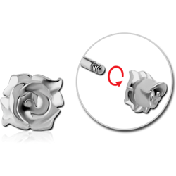 SURGICAL STEEL GRADE 316L MICRO THREADED FLOWER ATTACHMENT