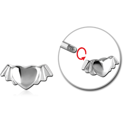 SURGICAL STEEL GRADE 316L MICRO THREADED WINGED HEART ATTACHMENT