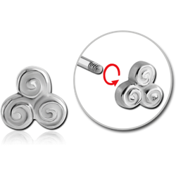 SURGICAL STEEL GRADE 316L MICRO THREADED TRISQUEL ATTACHMENT