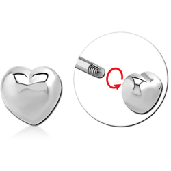 SURGICAL STEEL GRADE 316L MICRO THREADED HEART ATTACHMENT