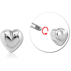 SURGICAL STEEL GRADE 316L MICRO THREADED HEART ATTACHMENT