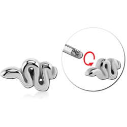 SURGICAL STEEL GRADE 316L MICRO THREADED SNAKE ATTACHMENT