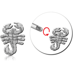 SURGICAL STEEL GRADE 316L MICRO THREADED SCORPION ATTACHMENT