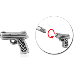 316L SURGICAL STEEL GRADE 316L MICRO ATTACHMENT FOR 1.2 MM THREADED PIN - GUN