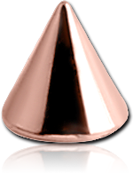ROSE GOLD PVD COATED SURGICAL STEEL GRADE 316L CONE