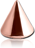 ROSE GOLD PVD COATED SURGICAL STEEL GRADE 316L MICRO CONE