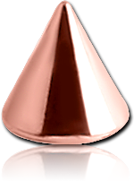ROSE GOLD PVD COATED SURGICAL STEEL GRADE 316L MICRO CONE