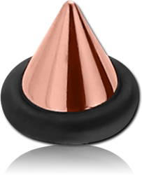 ROSE GOLD PVD COATED SURGICAL STEEL GRADE 316L UFO MICRO CONE