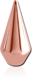 ROSE GOLD PVD COATED SURGICAL STEEL GRADE 316L SPEAR CONE