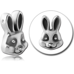 SURGICAL STEEL GRADE 316L ATTACHMENT FOR BALL CLOSURE RING - HEAD RABBIT