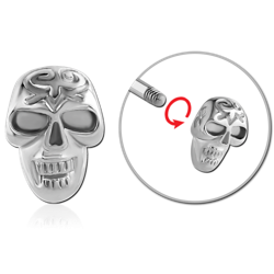 SURGICAL STEEL GRADE 316L THREADED ATTACHMENT-SKULL