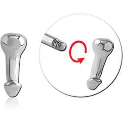 SURGICAL STEEL GRADE 316L THREADED ATTACHMENT-PENIS