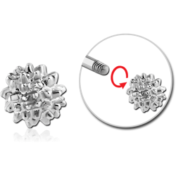 SURGICAL STEEL GRADE 316L THREADED ATTACHMENT-FLOWER