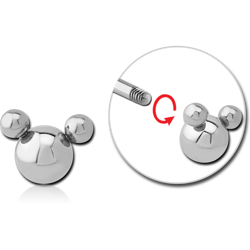 SURGICAL STEEL GRADE 316L ATTACHMENT FOR 1.6 MM THREADED PINS - BEAR