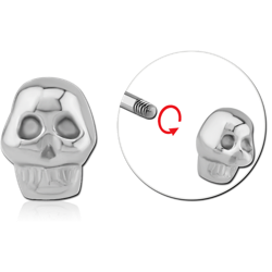 SURGICAL STEEL GRADE 316L ATTACHMENT FOR 1.6MM THREADED PINS - SKULL