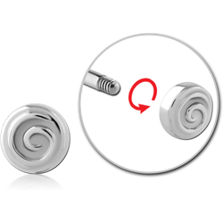 SURGICAL STEEL GRADE 316L DISC THREADED ATTACHMENT-SPIRAL