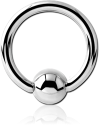 SURGICAL STEEL GRADE 316L SLAVE BALL CLOSURE RING