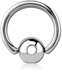 SURGICAL STEEL GRADE 316L SLAVE SPINNER BALL WITH BALL CLOSURE RING