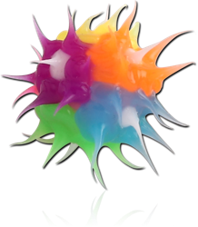 SOFT SILICONE MULTI COLORS FOLWER BALL