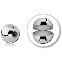 14 KARAT GOLD WHITE HOLLOW MICRO BALL