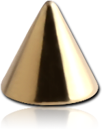 ZIRCON GOLD PVD COATED SURGICAL STEEL GRADE 316L MICRO CONE