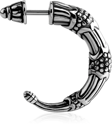 SURGICAL STEEL GRADE 316L TWO-SIDED FAKE PIERCING