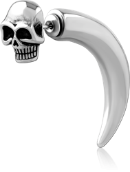 SURGICAL STEEL GRADE 316L TWO-SIDED FAKE PIERCING
