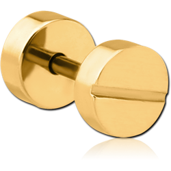 GOLD PVD COATED STAINLESS STEEL GRADE 304 FAKE PLUG